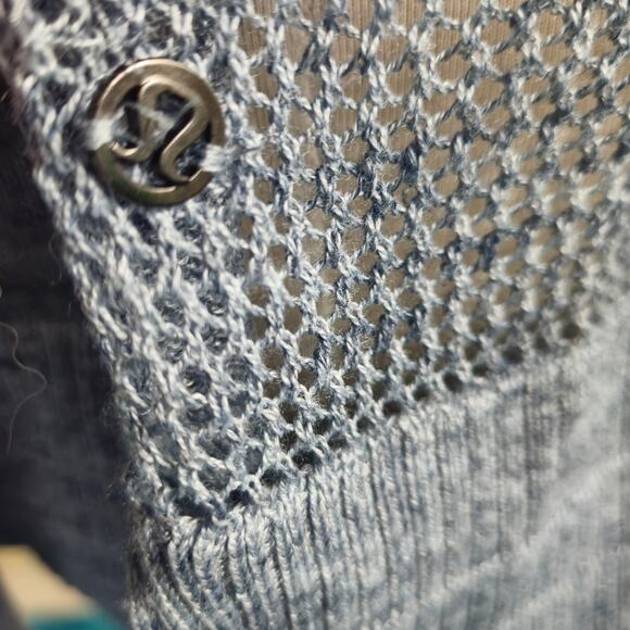 Lululemon Well Being Crew Sweater Linen Blend Blue - Picture 4 of 6